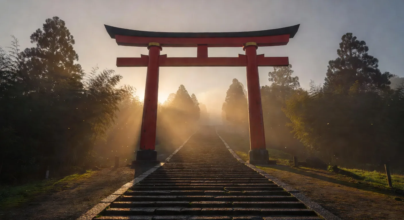 Torii Gate at Sunrise
